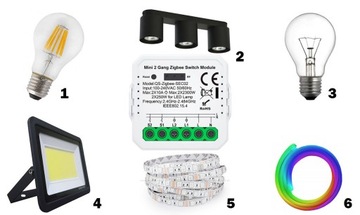 PRZEKAŹNIK ZIGBEE 3.0 TUYA WŁĄCZNIK DOPUSZKOWY 2OBWODY MINI V3