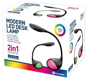 Настольная лампа и ночник 2в1 LED 6Вт RGB 5500К