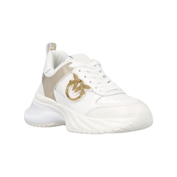 PINKO - Sneakersy Ariel z efektem lustra White 39