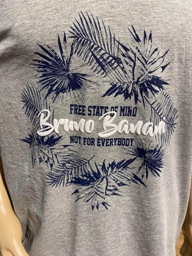 Bruno Banani szary bawełniany T-shirt XL