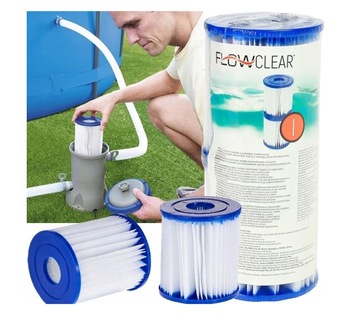 Набор из 2 фильтров для бассейна, фильтр-насос для бассейна BESTWAY, КАРТРИДЖ ТИПА I