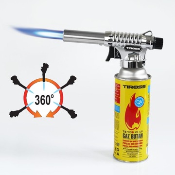 PALNIK TIROSS TS 708 PISTOLET GAZOWY Z PIEZO CERAMICZNY 360