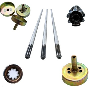 КОРЗИНА СЦЕПЛЕНИЯ И ПРИВОДНОЙ ВАЛ ДЛЯ БЕНЗИНОВЫХ ЩЕТОК 7 фрез 8 мм