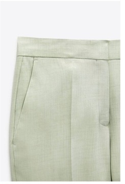 Zara super spodnie chinosy zielone miętowe 36