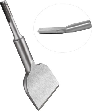 SDS-PLUS Изогнутое долото, плоское, широкое, 75x165 мм, для бетона