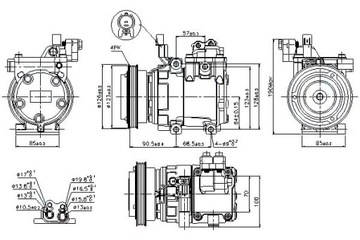КОМПРЕССОР КОНДИЦИОНЕРА ВОЗДУХА 89286 шек.