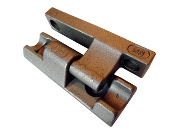 Zawias burty aluminiowej L120 -kpl do wspawania
