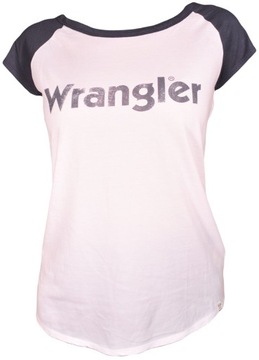 WRANGLER bluzka WHITE damska RAGLAN LOGO _ M