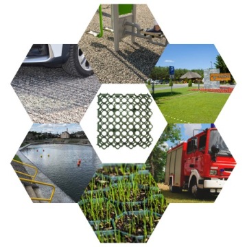 ГЕОКРАТИЧЕСКАЯ ГАЗОННАЯ СЕТКА парковочная ЗЕЛЕНАЯ решетка 50x50x4 STELLA GREEN