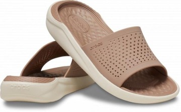 Klapki Crocs LiteRide Slide Latte, kolor kawowy 38,5 M6/W8