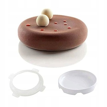 Round Silicone Cake Mold For Mousses Ice Cream 3D