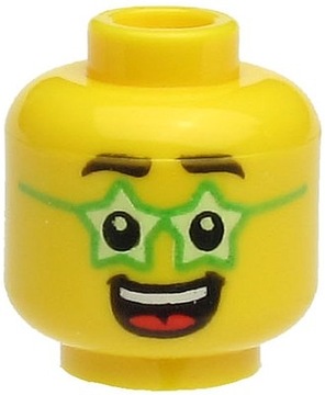 LEGO 3626cpb2612 Głowa Główka Okulary Gwiazda
