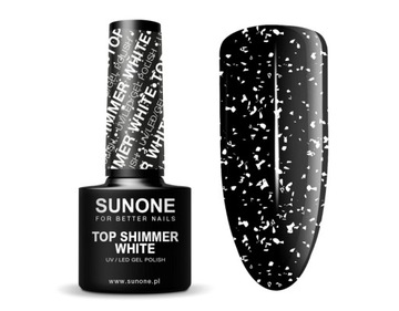 Top Shimmer WHITE z drobinkami 5ml