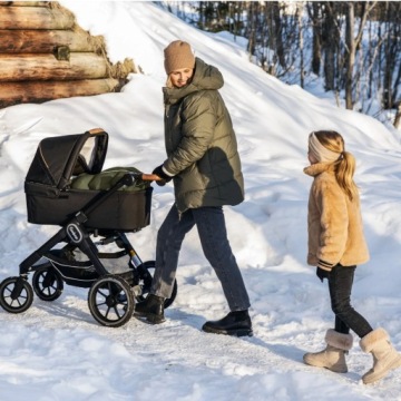 ND19_BS10010223GC, Пуховый спальник для коляски Вокси Сити - серый