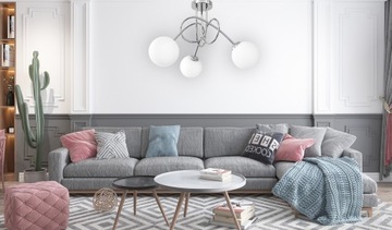 ПОТОЛОЧНЫЙ СВЕТИЛЬНИК ПОТОЛОЧНЫЙ СВЕТИЛЬНИК ХРОМ ХРОМ LOFT СВЕТОДИОДНАЯ ЛЮСТРА