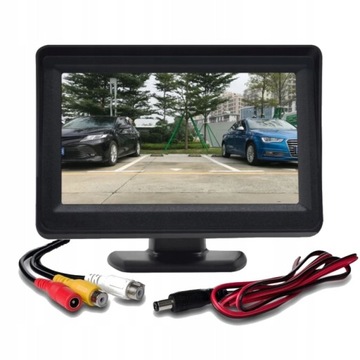 4,3-ДЮЙМОВЫЙ ЖК-МОНИТОР для КАМЕРЫ ЗАДНЕГО НАПРАВЛЕНИЯ, 2 ВХОДА
