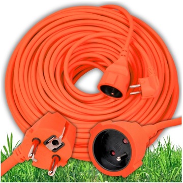 PRZEDŁUŻACZ OGRODOWY BUDOWLANY 30M 3x2,5 GRUBY KABEL DO KOSIARKI ZASILACZ