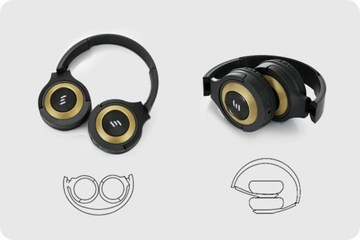 SŁUCHAWKI BEZPRZEWODOWE BLUETOOTH MIKROFON MP3