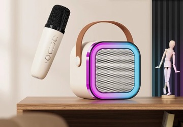 Беспроводной микрофон KARAOKE KIT со светодиодной подсветкой RGB и Bluetooth-динамиком
