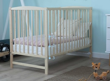 Кровать деревянная детская 60х120 белая