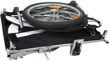 PRZYCZEPKA ROWEROWA Z JOGGEREM I AMORTYZATOREM 2 OSOBOWA CZARNA