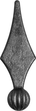 grot stalowy kuty 071 (H125x40 mm, fi 25 mm)