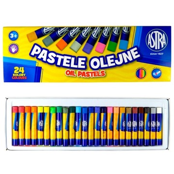 KREDKI PASTELE OLEJNE ASTRA 24 SZT