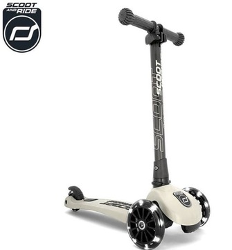 КОМПЛЕКТ СКУТЕРА SCOOTANDRIDE ASH Highwaykick 3 + ШЛЕМ со светодиодной подсветкой S-M 3L+