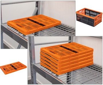 Пластиковый складной ящик 32л VP корзина TACTIX