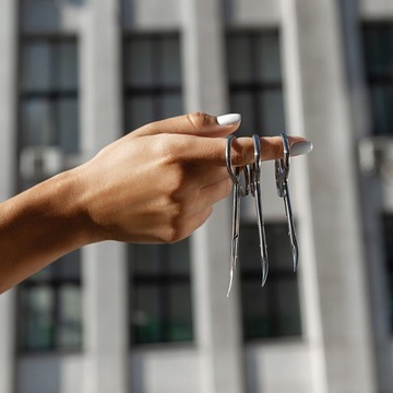 STALEKS EXPERT SE-13/3 Ножницы для кутикулы ногтей ДЛЯ ЛЕВШЕЙ