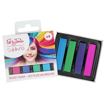 Мел для укладки волос, 4 цвета, краска для макияжа