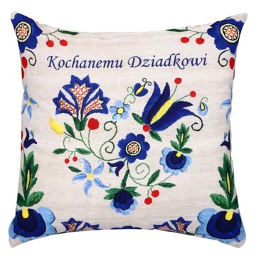 Poduszka dekoracyjna na Dzień Dziadka Kaszuby