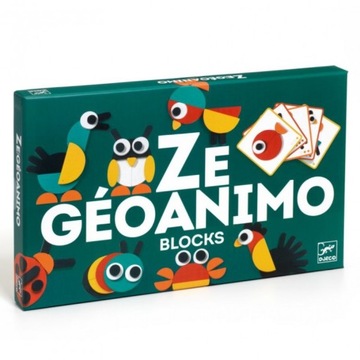Djeco: Drewniane kształty ZWIERZĄTKA GEOANIMO 6432