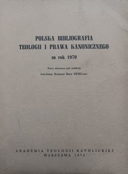 Polska bibliografia teologii za rok 1970