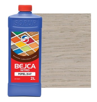 Bejca nitro SOPUR popiel 20-07 2l do drewna 2007