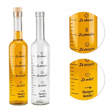 Butelka Futura 500ml MIARKA na wino nalewki likier