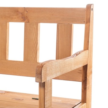 ŁAWKA OGRODOWA DREWNIANA Z OPARCIEM 120cm ŁAWECZKA DO OGRODU TARAS