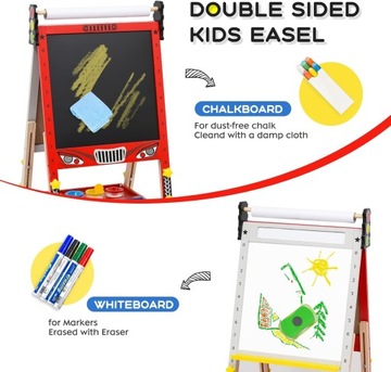 Доска для сухого стирания, детский мольберт, магнитный мел размера XXL.