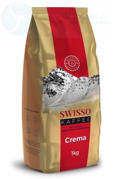 SWISSO KAFFEE CREMA Kawa Ziarnista 100% Arabica DE