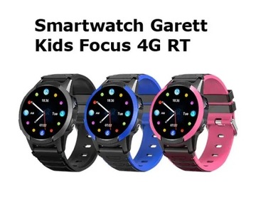 SMARTWATCH GARETT KIDS FOCUS 4G RT RÓŻOWY NOWOŚĆ