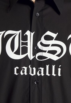 Koszula męska Just Cavalli czarna 56