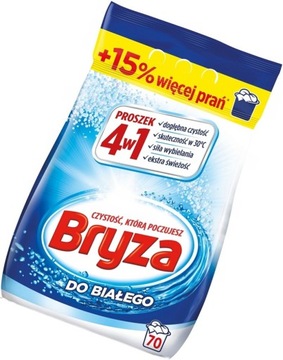 BRYZA Proszek do prania białego 4,55 kg 70 prań