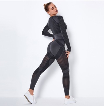 SPORT SET топ бесшовные леггинсы для спортзала S