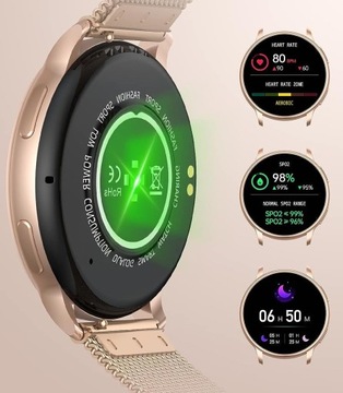 SMARTWATCH ЖЕНСКИЕ ЧАСЫ ПОЛЬСКОЕ МЕНЮ СПОРТИВНЫЙ ЗВОНОК ЧСС SMART WATCH PL