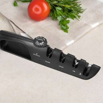 ТОЧИЛКА КУХОННЫХ НОЖЕЙ, трехфазный точильный камень для заточки ножниц 3в1