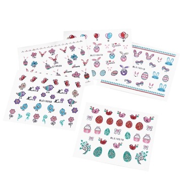 Мультяшные наклейки Пасхальные наклейки для