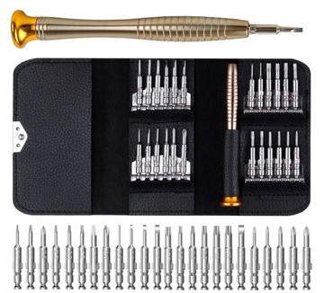 Wkrętaki Precyzyjne Narzędzia Klucze Torx Bity GSM 25w1 + ETUI