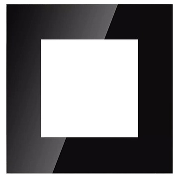 Ramka Szklana Pojedyncza Czarna do Modułów MIUUN