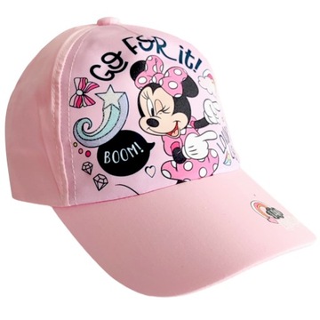Czapka z daszkiem dla dziewczynki Myszka Minnie 52