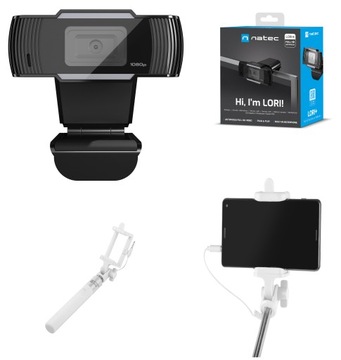 KAMERA INTERNETOWA FULL HD 1080P + kijek do selfie